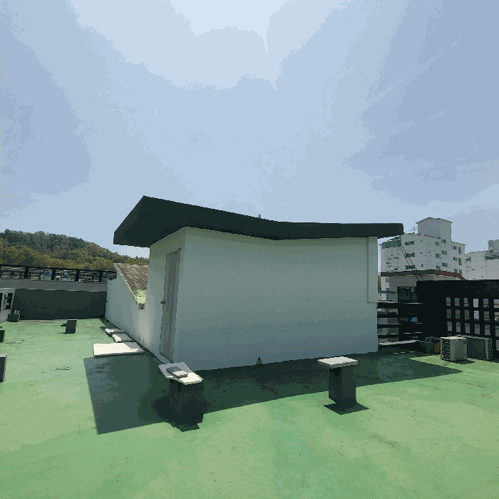 본건 옥상 옥탑, 타워, 칸막이 전경