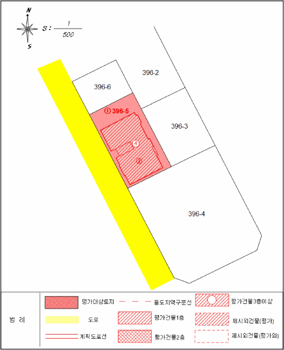 지적 및 건물개황도