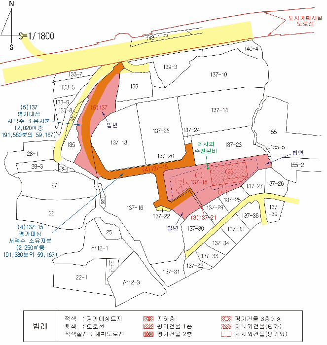 지 적  및  건 물 개 황 도