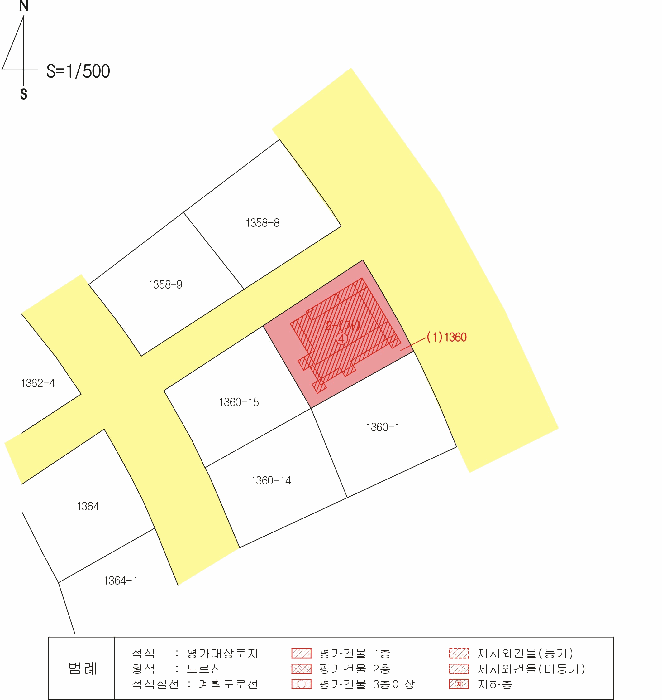 지적 및 건물개황도