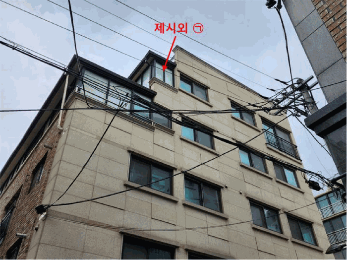 대상물건 전경(서측에서 촬영)