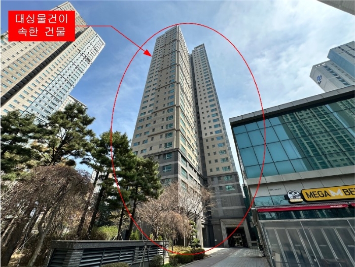 대상물건이 속한 건물 전경 - 북서측에서 촬영