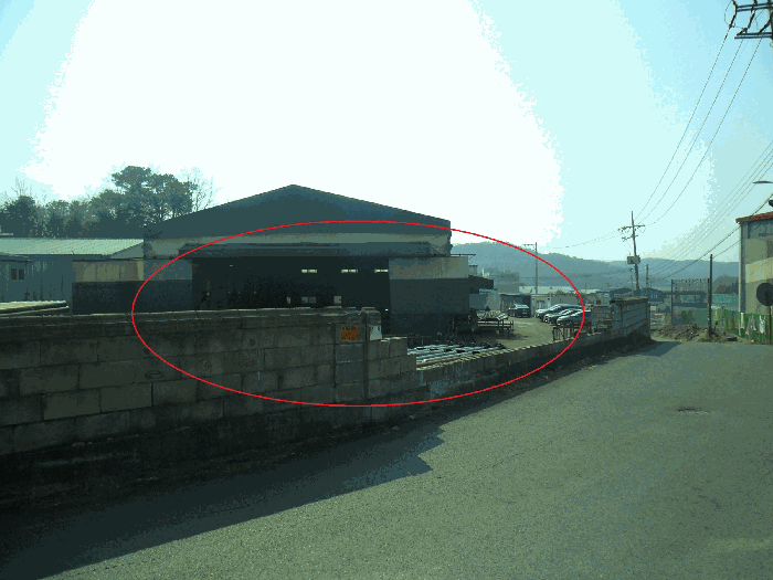 비교표준지(A) (옹정리 260-7) 전경