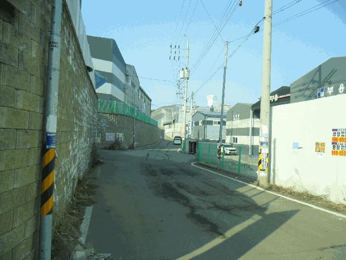 기호(6~12) 도로 부분 (옹정리 58-97 중간지점에서 북측 방면으로 촬영)