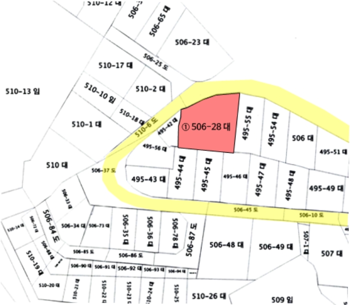 지적 및 건물개황도
