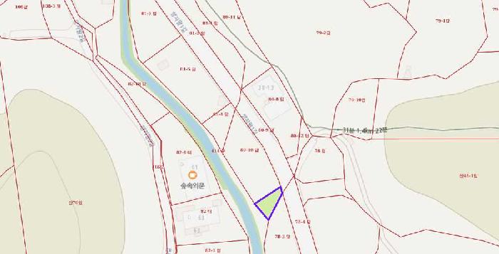 위성지도(스마트국토정보,제공): 목록 1,4,6,9번