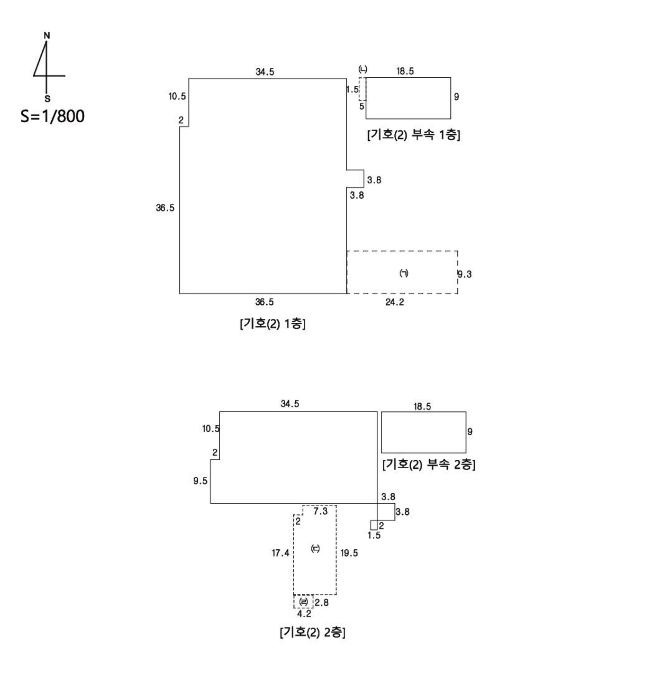 지적 및 건물개황도