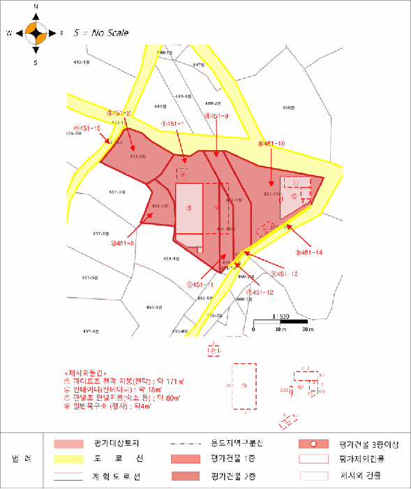 지적 및 건물개황도