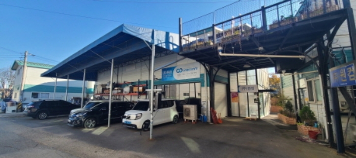 목록 1, 2. 건물 및 목록 2 건물과 연결된 제시외 가건물과철구조물 전경