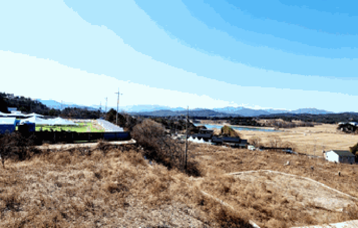 【 본건 주변 전경(본건 북동측 인근에서 촬영) 】
