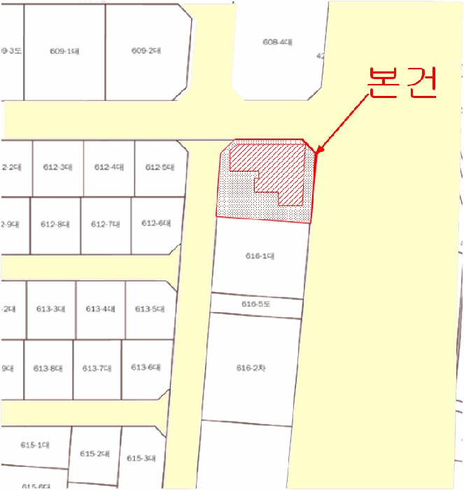 지적 및 건물개황도