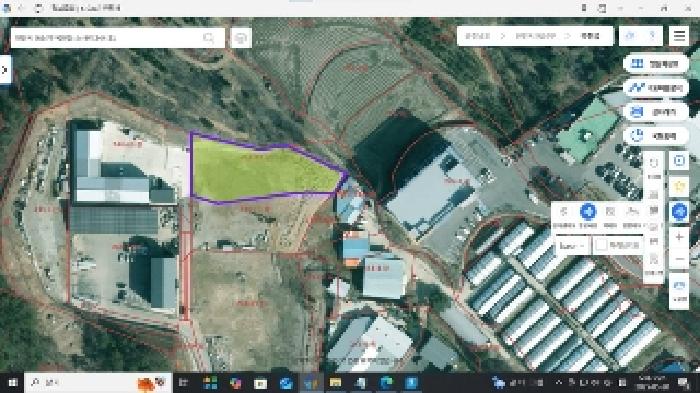 위성지도(스마트국토정보 제공) : 부동산표시목록 1번