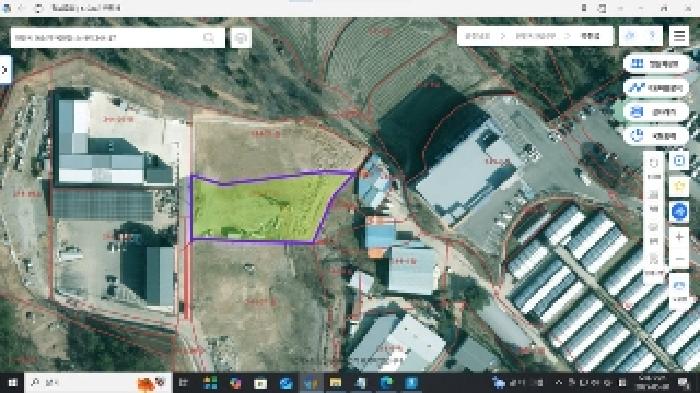 위성지도(스마트국토정보 제공) : 부동산표시목록 2번