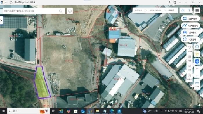 위성지도(스마트국토정보 제공) : 부동산표시목록 5번