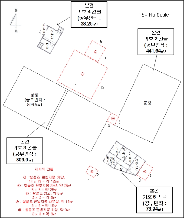 건물개황도 및 내부구조도
