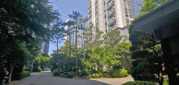 아파트단지 내부 전경