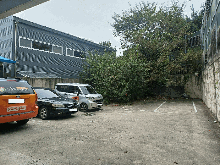 본건 전경(후면 주차장 및 조경수 등)