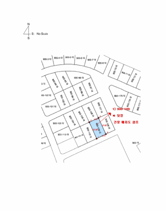 지적 및 건물개황도