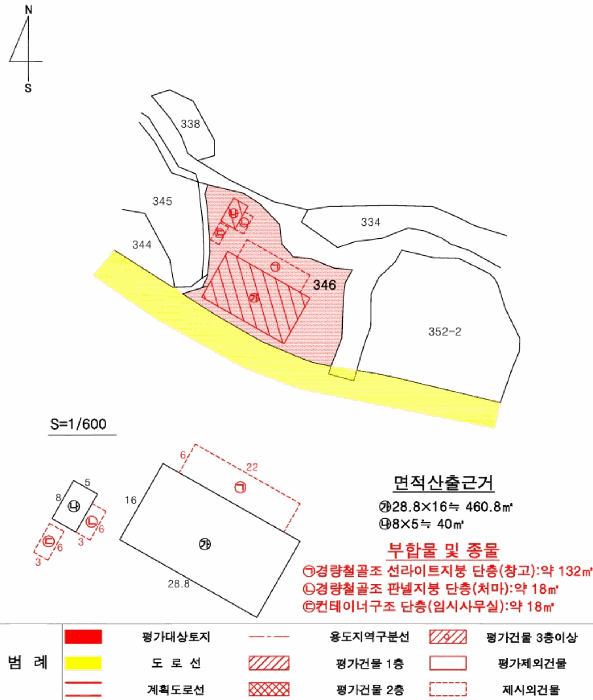 지적 및 건물개황도