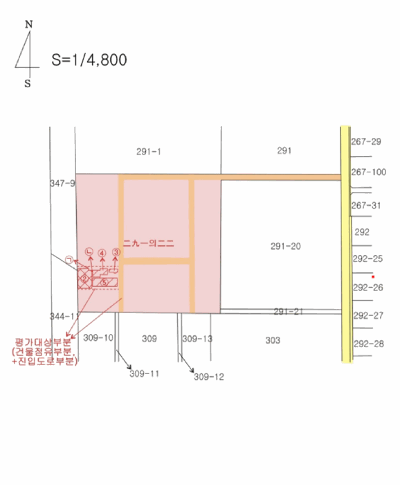지 적 및 건 물 개 황 도