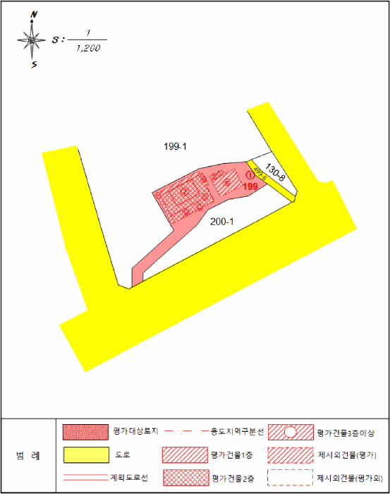 지적 및 건물개황도