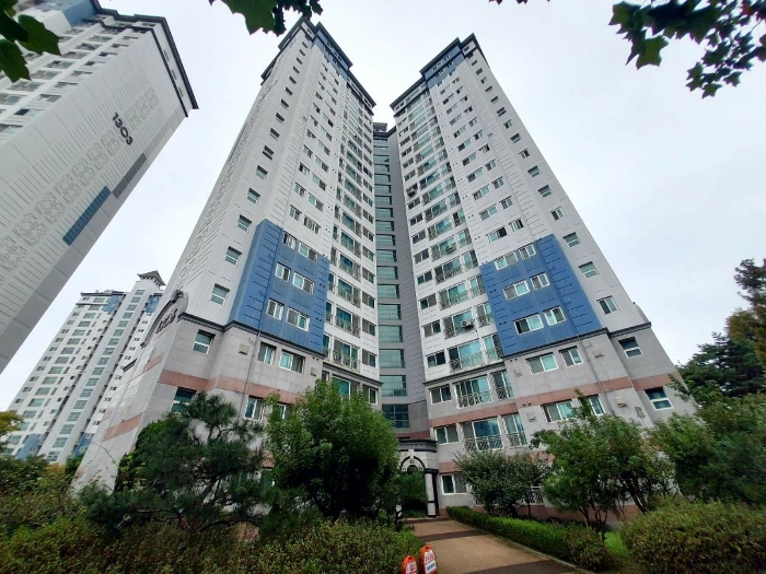 대상아파트 1306동 및 단지전경