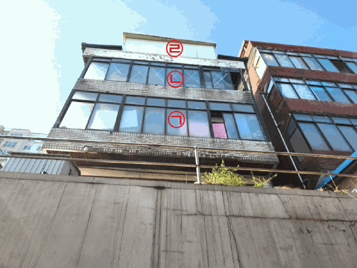 제시외 건물 기호㉠,㉡,㉣