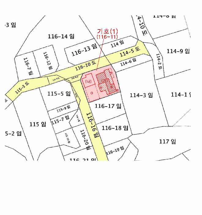 지적건물개황도