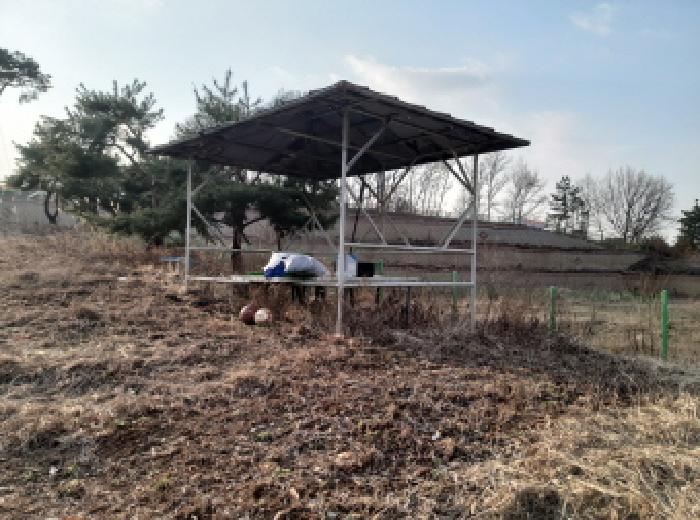 * 본건 목록 1. 전경(쇠파이프 구조물)