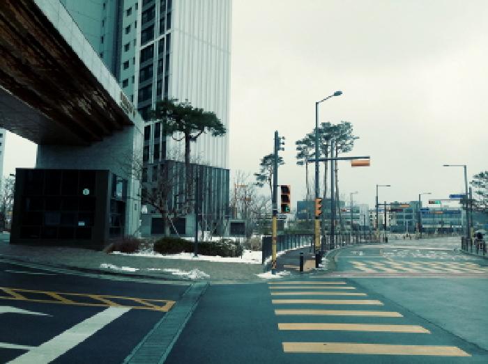 * 아파트 건물 전경