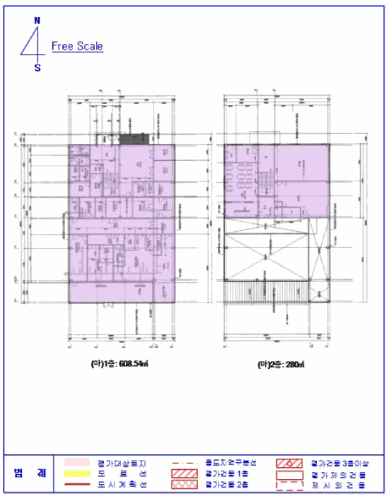건 물 개 황 도(기호 마)