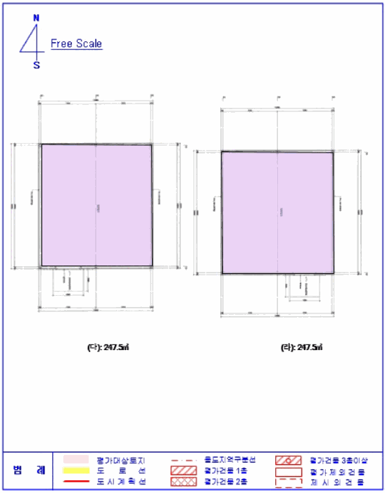 건 물 개 황 도(기호 다, 라)