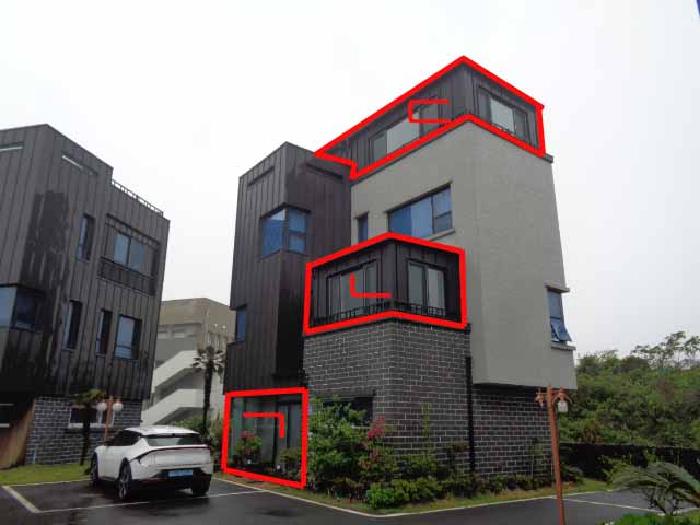 소재지 4.(옹포남2길 51-7 펜트힐협제제7동) 제시 건물 및 제시외 건물 `ㄱ`,`ㄴ`,`ㄷ` 전경