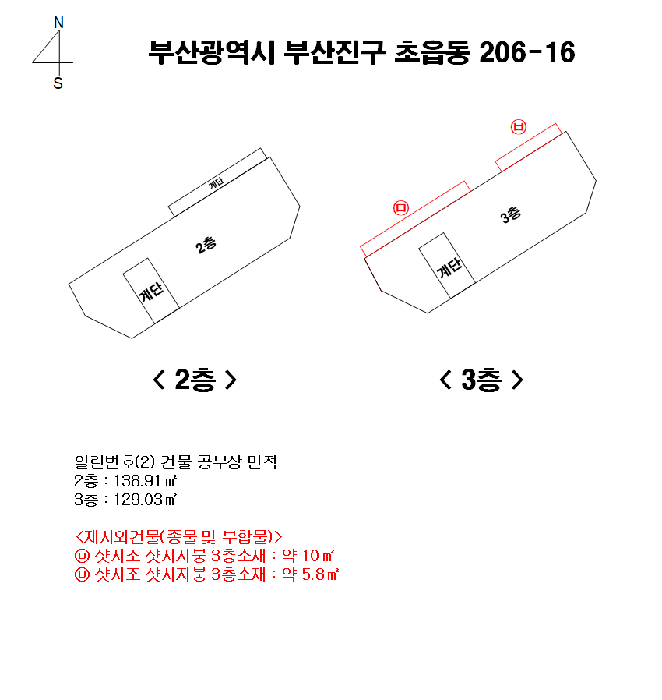 지적 및 건물개황도