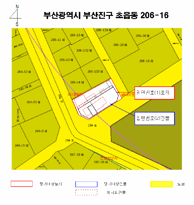 지적 및 건물개황도