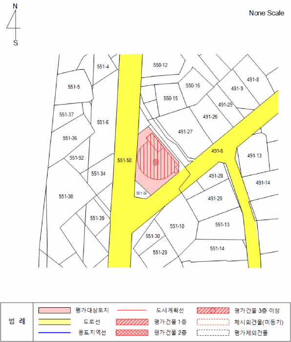 지적 및 건물개황도
