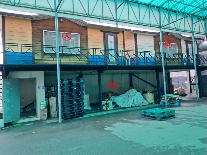 제시외 건물 ㉥ 및 제시외 컨테이너 ㉦,㉧