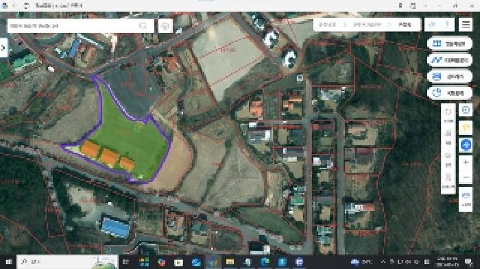 위성지도(스마트국토정보 제공 ) : 부동산표시목록 1-4번