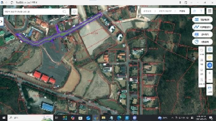 위성지도(스마트국토정보 제공 ) : 부동산표시목록 5번