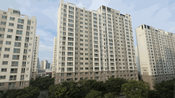 114동 전경(남측 촬영)