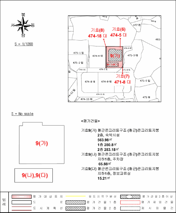 지 적 및 건 물 개 황 도