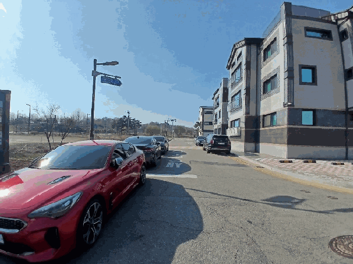 본건 접면도로 전경