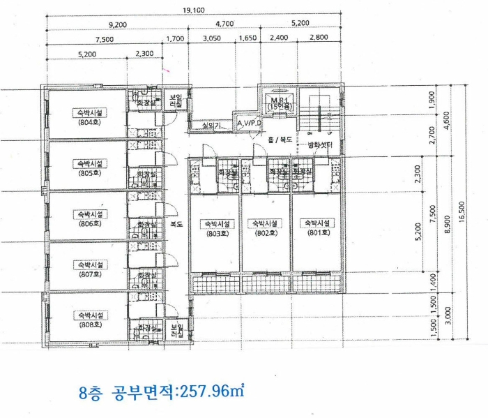 내 부 구 조 도(8층)