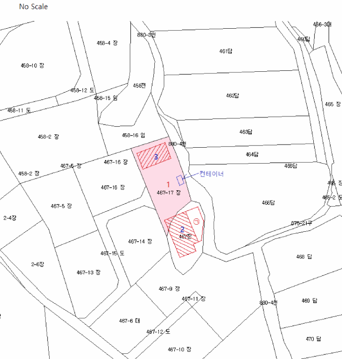 지적 및 건물배치도