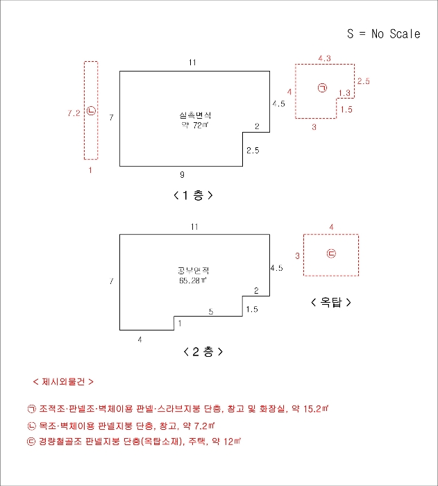 건 물 개 황 도