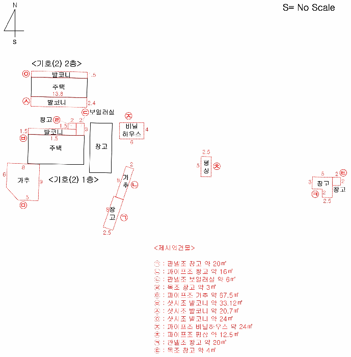건 물 개 황 도
