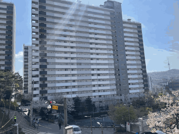 113동 북동측 전경