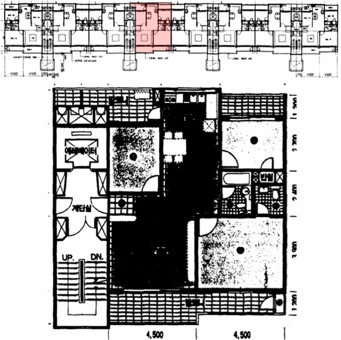 층, 호 평 면 도