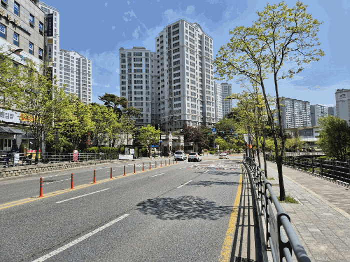 아파트단지 및 주위 전경