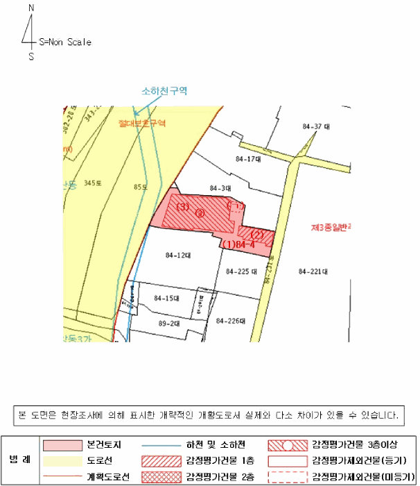 지 적 및 건 물 개 황 도